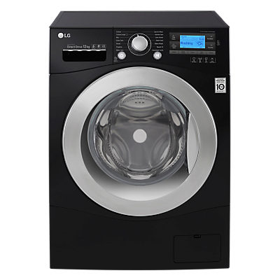 LG FH495BDN8 Freestanding Washing Machine, 12kg Load, A+++ Energy Rating, 1400rpm Spin, Black LG FH495BDN8 Freestanding Washing Machine, 12kg Load, A+++ Energy Rating, 1400rpm Spin, Black